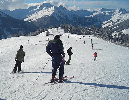 En piste i Saalbach