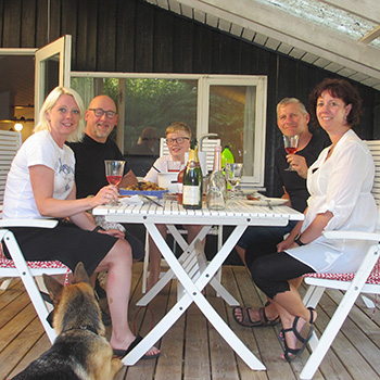 Familien Guldhammer på sommerferie i Nordjylland